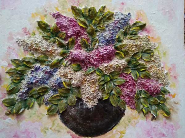 Жительнка Ковельщини Люба Василюк ліпить картини з тіста. Фото 